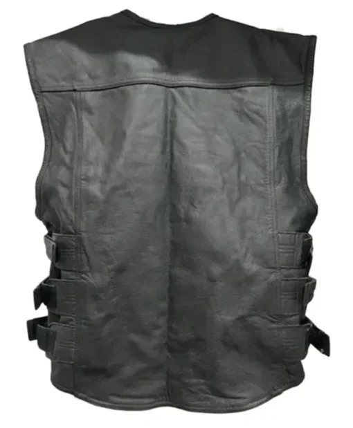 Buy Now Dorm Street And Steel Anarchy Black Leather Belted Vest For Women