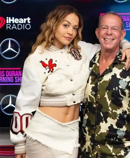 Buy Now Elvis Duran Show 2025 Rita Ora Varsity Jacket For Men And Women