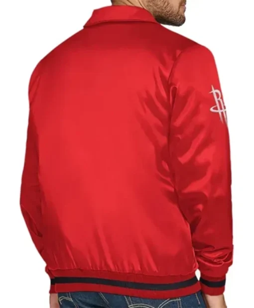 Buy Now Houston Rockets Stitch Applique Red Varsity Jacket For Men And Women