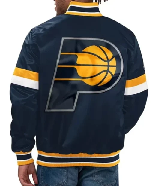 Buy Now Indiana Pacers Home Game Navy Blue Letterman Varsity Jacket For Men And Women
