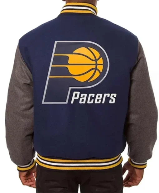 Buy Now Indiana Pacers Navy And Charcoal Varsity Jacket For Men And Women
