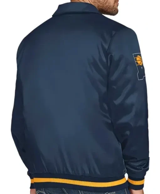 Buy Now Indiana Pacers Stitch Applique Navy Blue Varsity Jacket For Men And Women