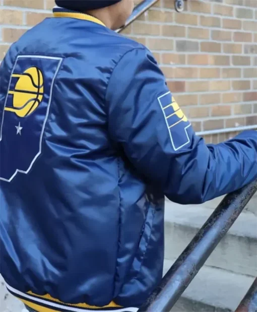Buy Now Indiana Pacers X Blue Letterman Varsity Jacket For Men And Women