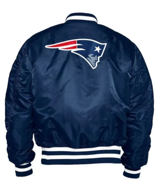 Buy Now New England Patriots Blue Vintage Bomber Jacket For Unisex