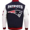 Buy Now New England Patriots Mashup Rib Varsity Jacket For Men And Women
