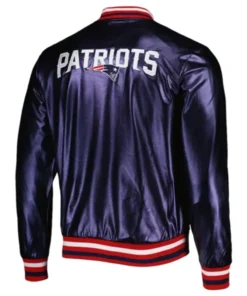 Buy Now New England Patriots Metallic Navy Blue Varsity Jacket For Men And Women