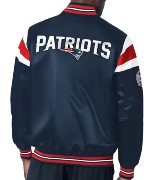 Buy Now New England Patriots Midweight Navy Blue Varsity Jacket For Men And Women