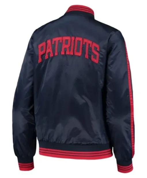 Buy Now New England Patriots Overtime Navy Blue Varsity Jacket For Unisex