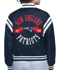 Buy Now New England Patriots Printed Logo Varsity Jacket For Men And Women