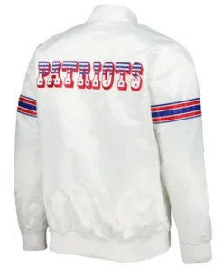 Buy Now New England Patriots The Power Forward White Varsity Jacket For Men And Women