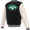 Buy Now New York Jets Black And White Varsity Jacket For Men And Women
