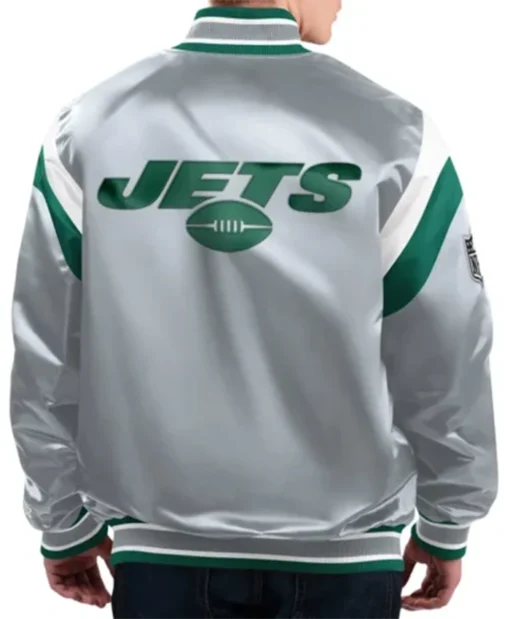 Buy Now New York Jets Shutout Throwback Letterman Varsity Jacket For Unisex