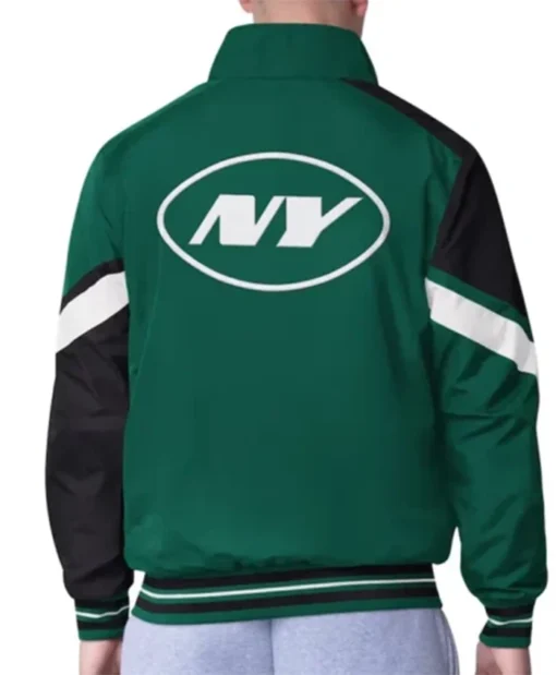 Buy Now New York Jets Strong Arm Green Bomber Jacket For Unisex