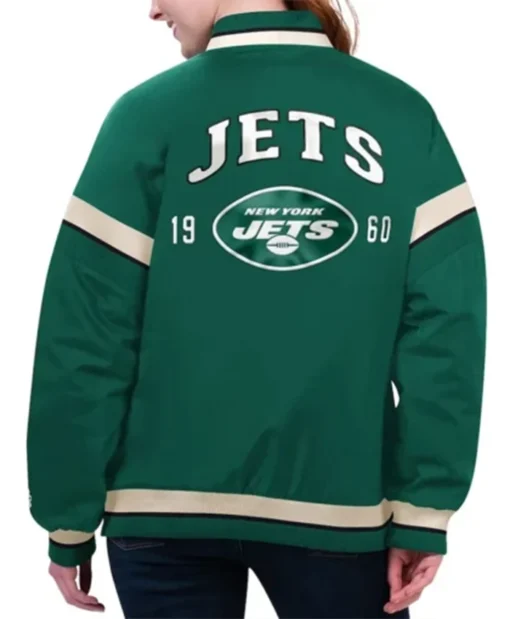Buy Now New York Jets Tournament Green Varsity Jacket For Men And Women