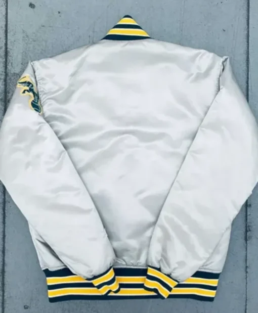 Buy Now Oakland Athletics 1980’s Silver Varsity Jacket For Men And Women