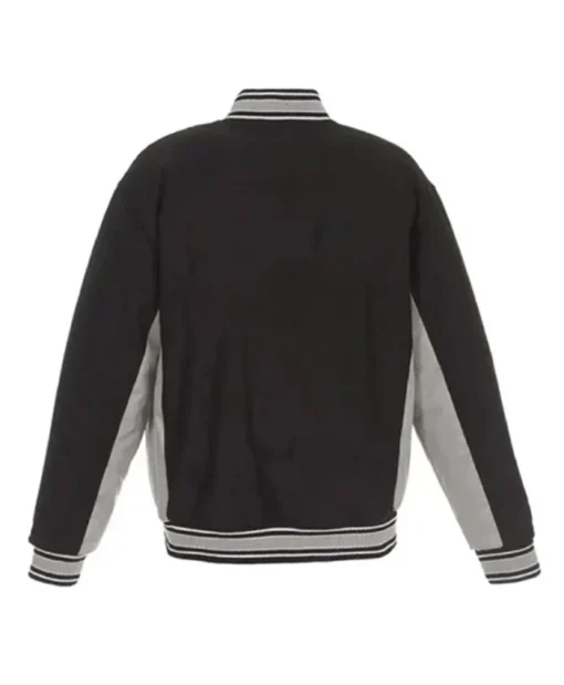 Buy Now Oakland Athletics Accent Black And Grey Varsity Jacket For Men And Women