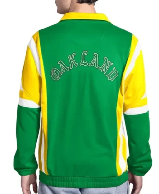 Buy Now Oakland Athletics Contender Tricot Green Track Jacket For Unisex