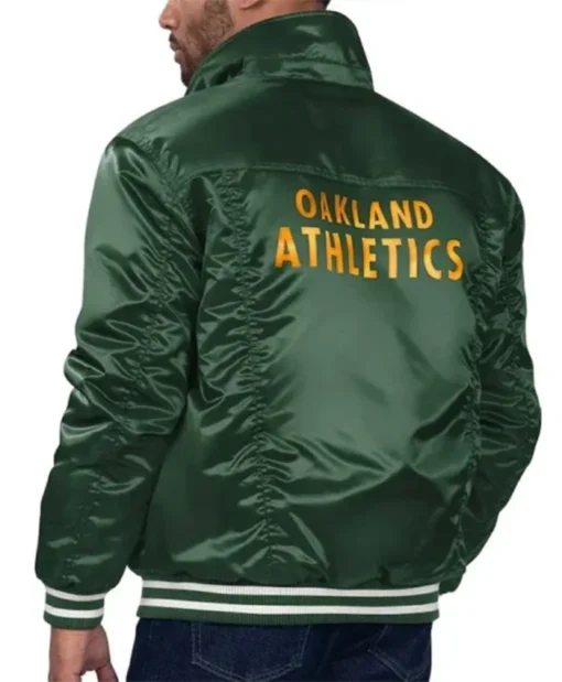 Buy Now Oakland Athletics Green Trucker Varsity Jacket For Men And Women