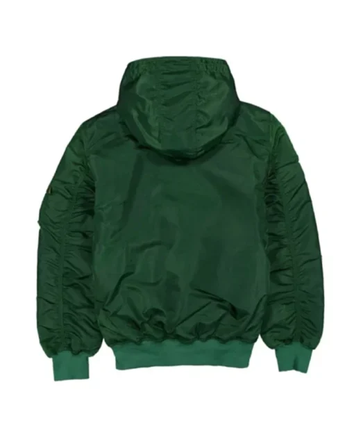 Buy Now Oakland Athletics Historic L-2B Green Hooded Bomber Jacket For Men And Women
