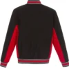 Buy Now Ottawa Senators Accent Black And Red Poly-Twill Varsity Jacket For Men And Women