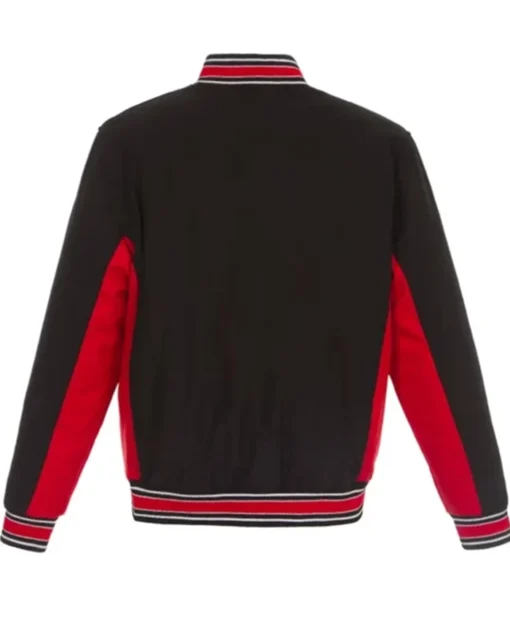 Buy Now Ottawa Senators Accent Black And Red Poly-Twill Varsity Jacket For Men And Women
