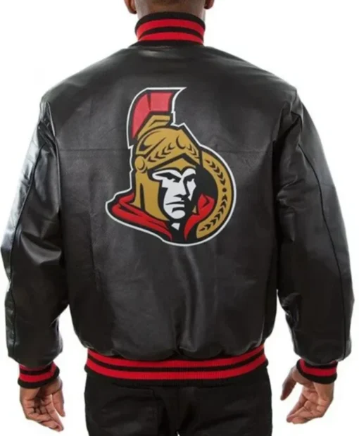 Buy Now Ottawa Senators Black Leather Varsity Jacket For Men And Women
