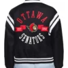 Buy Now Ottawa Senators Printed Logo Black Varsity Jacket For Men And Women