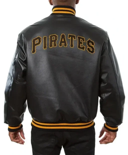 Buy Now Pittsburgh Pirates Black Leather Varsity Jacket For Men And Women