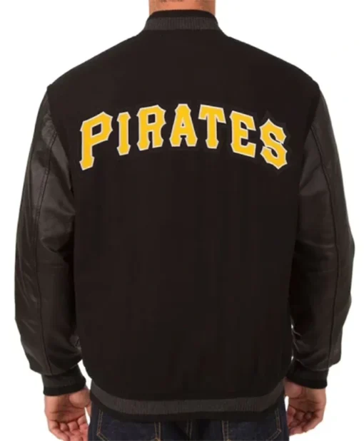 Buy Now Pittsburgh Pirates Black Letterman Varsity Jacket For Men And Women