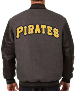 Buy Now Pittsburgh Pirates Charcoal And Black Letterman Varsity Jacket For Unisex