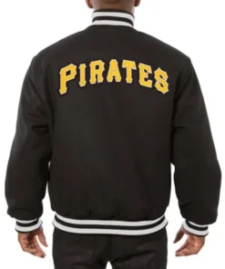 Buy Now Pittsburgh Pirates Embroidered Black Varsity Jacket For Men And Women