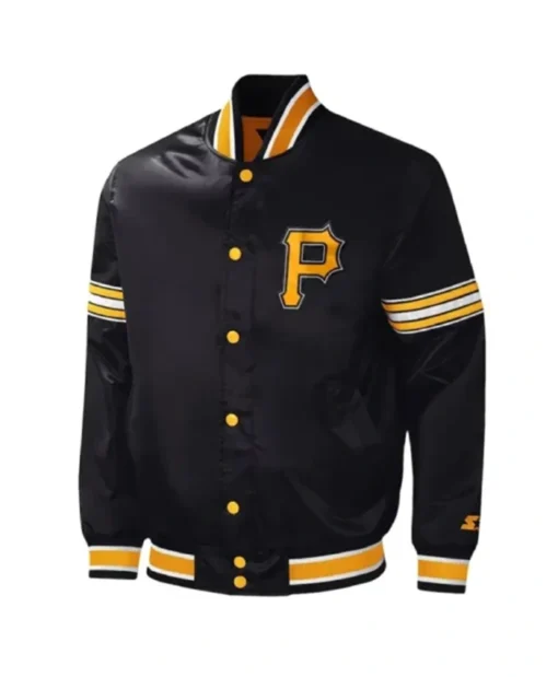 Buy Now Pittsburgh Pirates Midfield Black Varsity Jacket For Men And Women