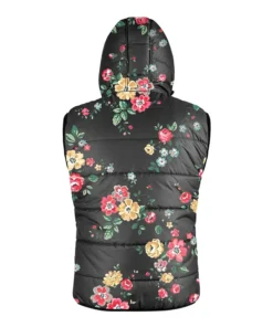 Buy Now Stegaro Black Floral Puffer Vest For Men And Women