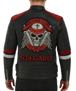 Buy Now Stegaro Brother Club Black Leather Jacket For Men And Women