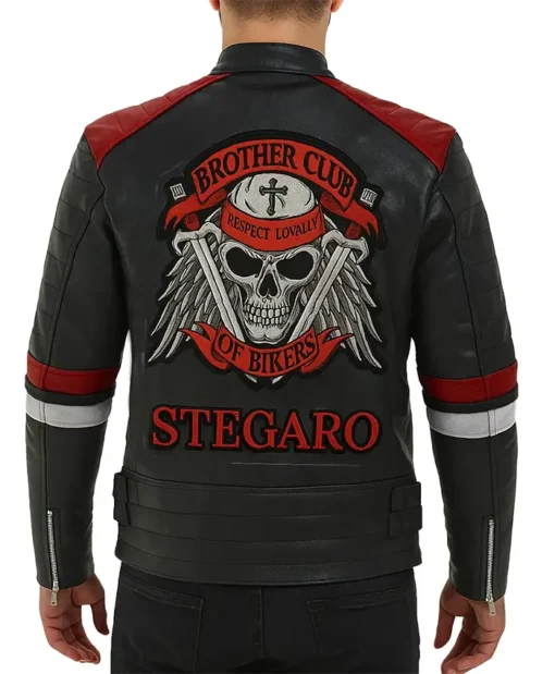 Buy Now Stegaro Brother Club Black Leather Jacket For Men And Women