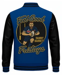 Buy Now Stegaro Danny Barrett Blue And Black Varsity Jacket For Men And Women
