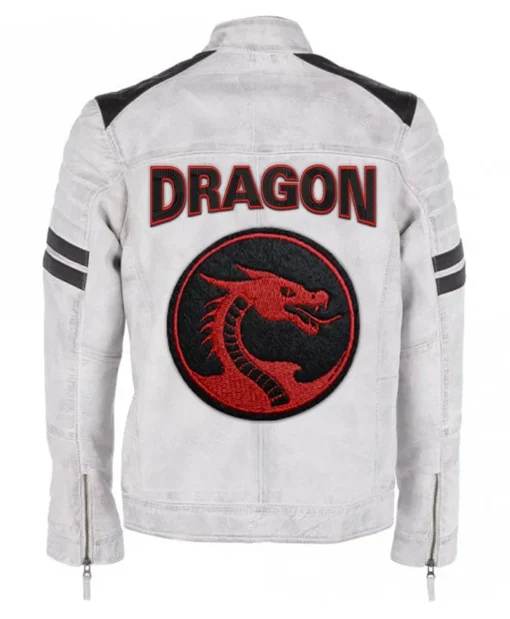 Buy Now Stegaro Dragon Grey Leather Jacket For Men And Women