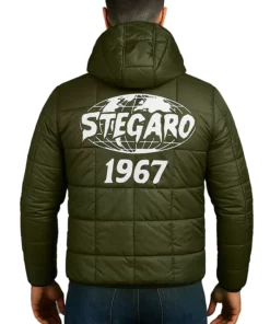 Buy Now Stegaro Green Hooded Puffer Jacket For Men And Women