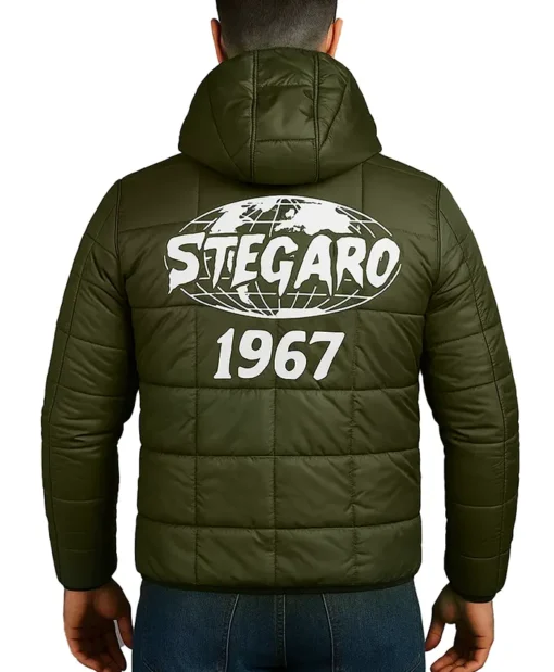 Buy Now Stegaro Green Hooded Puffer Jacket For Men And Women