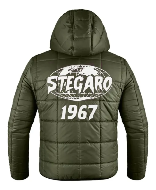 Buy Now Stegaro Green Hooded Puffer Jacket For Unisex