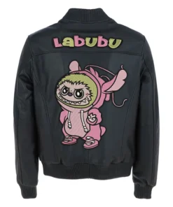Buy Now Stegaro Labubu Black Vintage Bomber Jacket For Men And Women