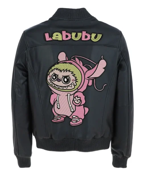 Buy Now Stegaro Labubu Black Vintage Bomber Jacket For Men And Women