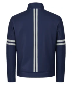 Buy Now Stegaro Navy Blue Leather Jacket For Men And Women