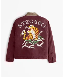 Buy Now Stegaro Tiger Maroon Jacket For Men And Women