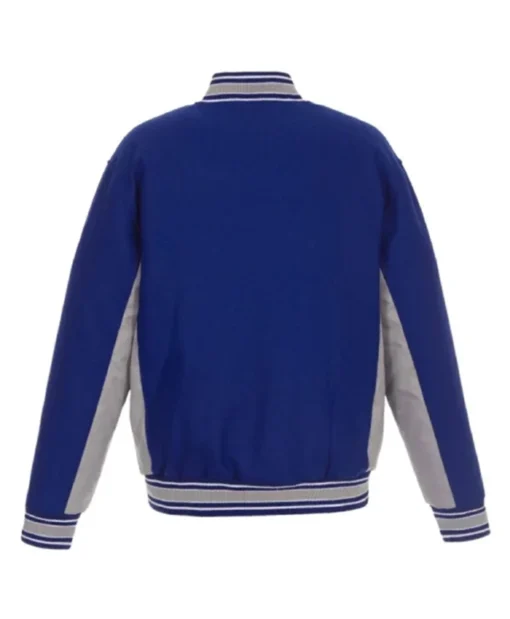 Buy Now Toronto Blue Jays Accent Blue And Grey Varsity Jacket For Men And Women