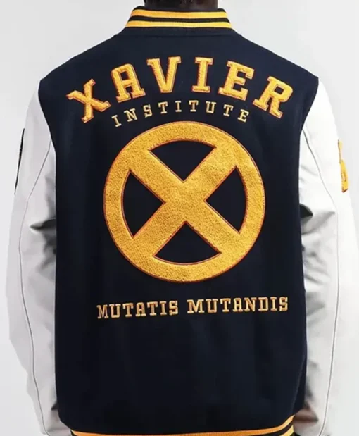 Buy Now Xavier Institute Black And White Letterman Varsity Jacket For Men And Women