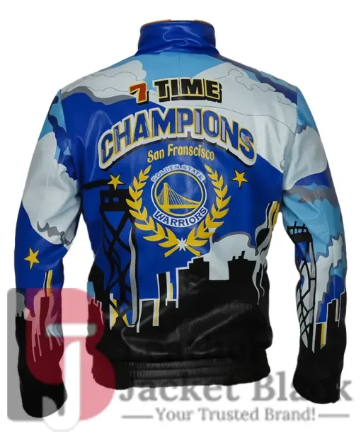 Championship Warriors Golden State Leather Jacket