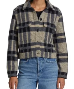 Chicago Fire S13 Hanako Greensmith Plaid Wool Jacket