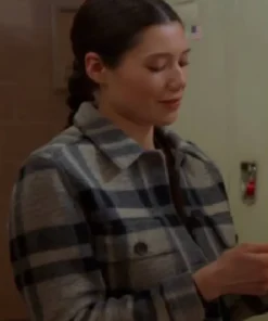 Chicago Fire S13 Hanako Greensmith Wool Plaid Jacket