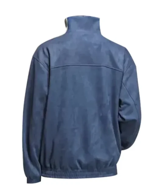 Chinese New Year Leather Blue Jacket